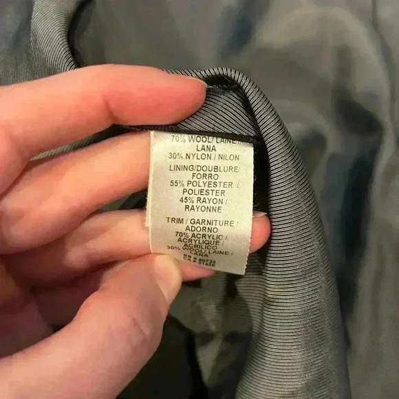 BCBG Maxazria black Women’s wool peacoat size M - Picture 7 of 9